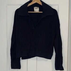 Abercrombie & Fitch Navy Turtleneck Sweater